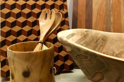 Wood bowls at Gourmet Pantry